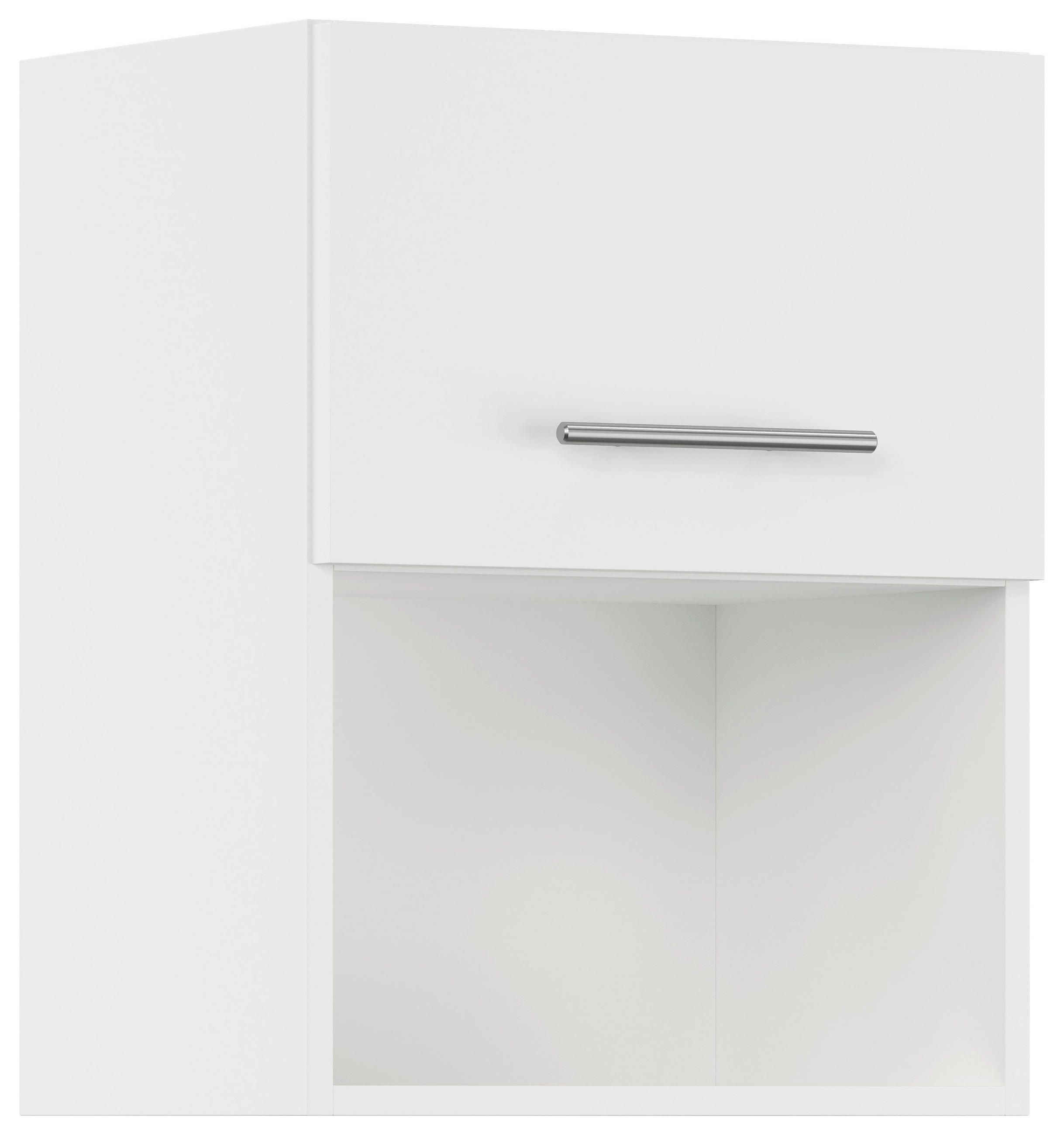 KÜCHENOBERSCHRANK 45/57,9/34,2 cm  Weiss  - Weiss/Edelstahlfarben, Basics, Holzwerkstoff/Metall (45/57,9/34,2cm) - Impuls