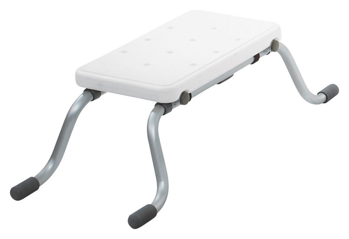 BADEWANNENEINSATZ  - Weiß, Basics, Kunststoff/Metall (78-83/22,3cm)