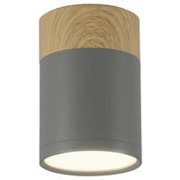 DECKENLEUCHTE    6.8/6.8/10 cm  - Blaugrau, Natur, Metall (6.8/6.8/10cm)