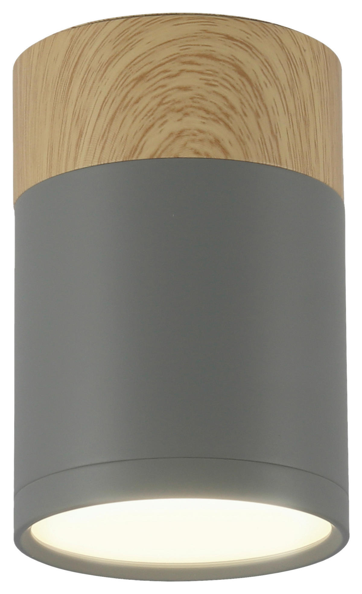 DECKENLEUCHTE    6.8/6.8/10 cm  - Blaugrau, Natur, Metall (6.8/6.8/10cm)