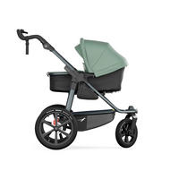 KOMBIKINDERWAGEN TFK Pro  - Anthrazit/Olivgrün, Basics, Textil/Metall (66/118/110cm) - TFK
