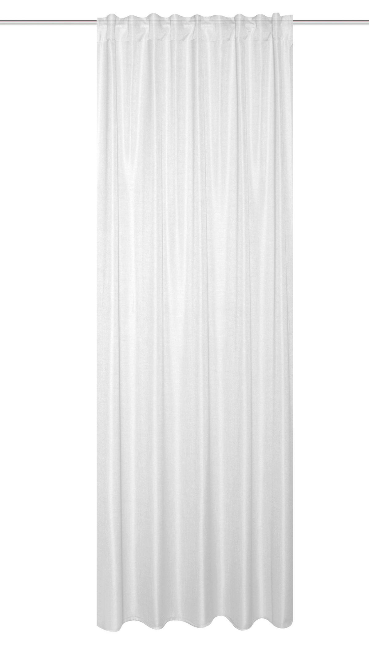 HOTOVÝ ZÁVES, polopriehľadné, 140/245 cm - biela, Basics, textil (140/245cm) - Boxxx
