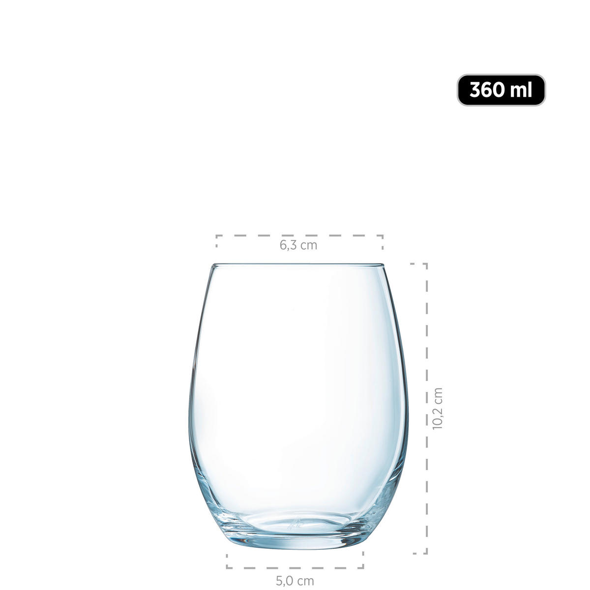 GLÄSERSET Il Premio  6-teilig  - Transparent, Basics, Glas (30,5/23,5/25cm) - Mäser