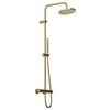 ÜBERKOPFBRAUSESET  - Goldfarben, MODERN, Metall (27,7/117,7/55cm)