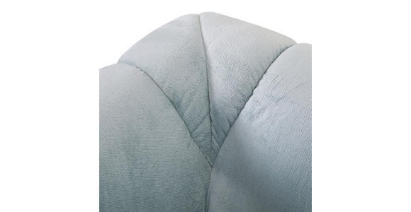 BIGSOFA Plüsch Mintgrün - Schwarz/Mintgrün, KONVENTIONELL, Kunststoff/Textil (220/67/106cm) - Carryhome