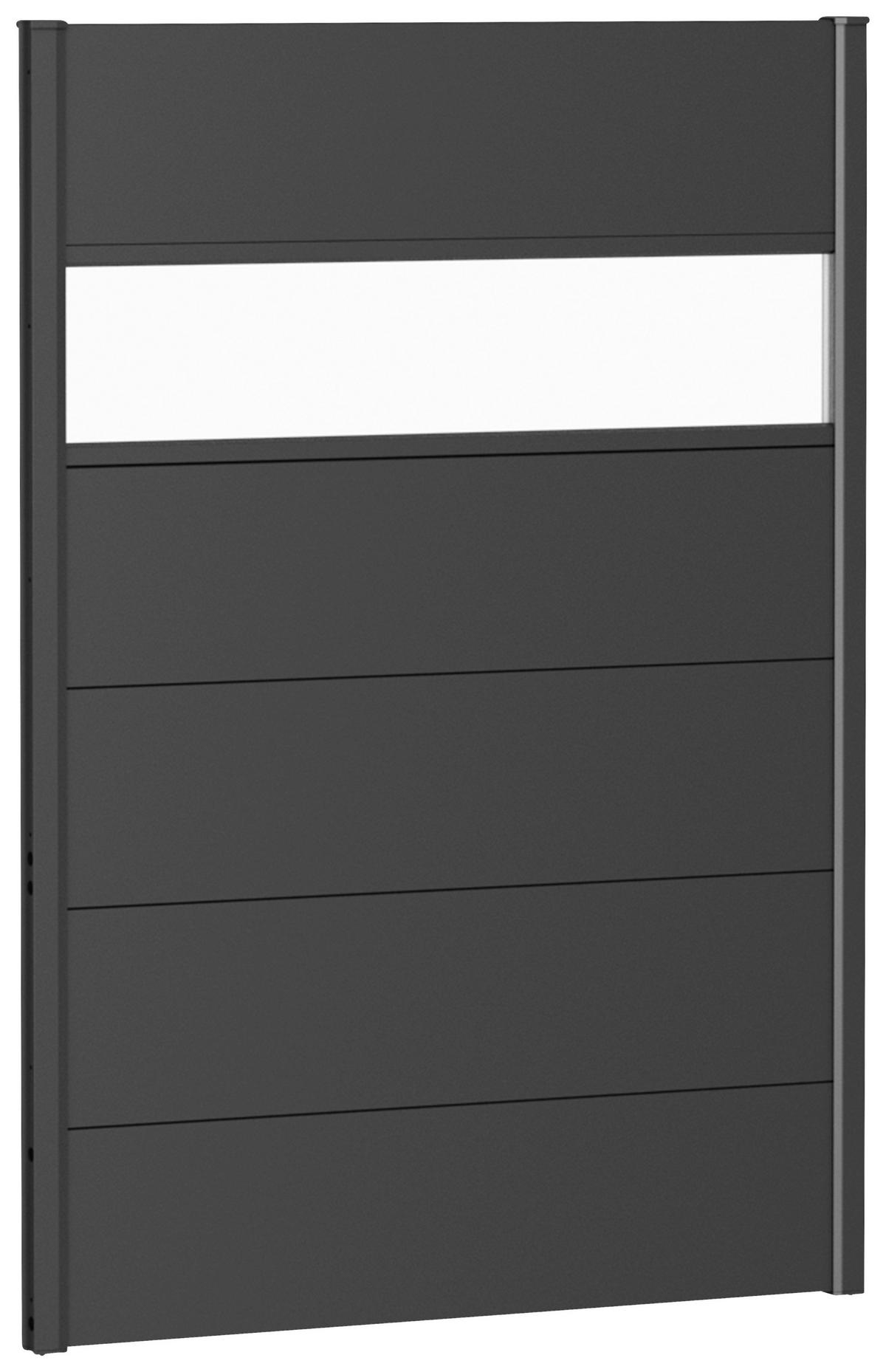 SICHTSCHUTZ - Dunkelgrau, Basics, Kunststoff/Metall (96/137/4,4cm) - Biohort