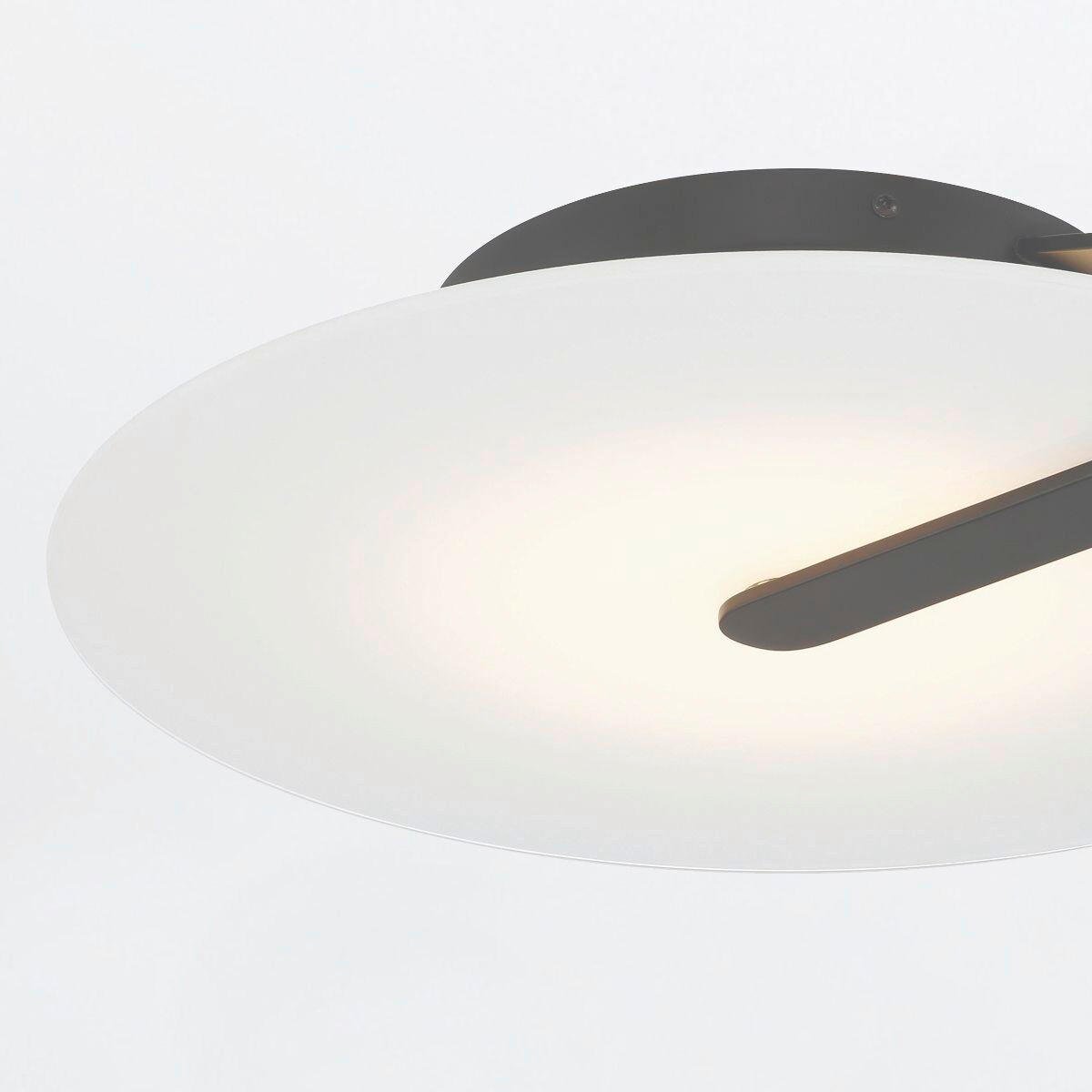 LED-WANDLEUCHTE - Schwarz, Design, Glas/Metall (43,2/9,2cm) - Elstead Lighting