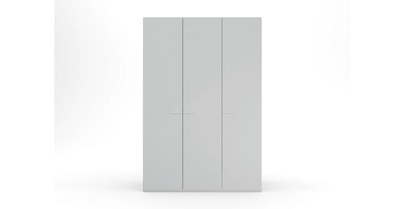 DREHTÜRENSCHRANK 151/235/60 cm 3-türig Hellgrau - Hellgrau, Trend, Glas/Holzwerkstoff (151/235/60cm) - Novel
