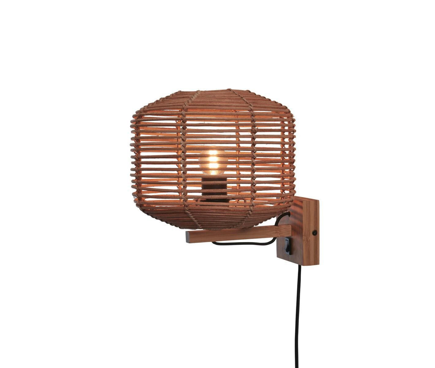 WANDLEUCHTE GOOD&MOJO 25/30/25 cm - Naturfarben, Trend (25/30/25cm) - Good & Mojo