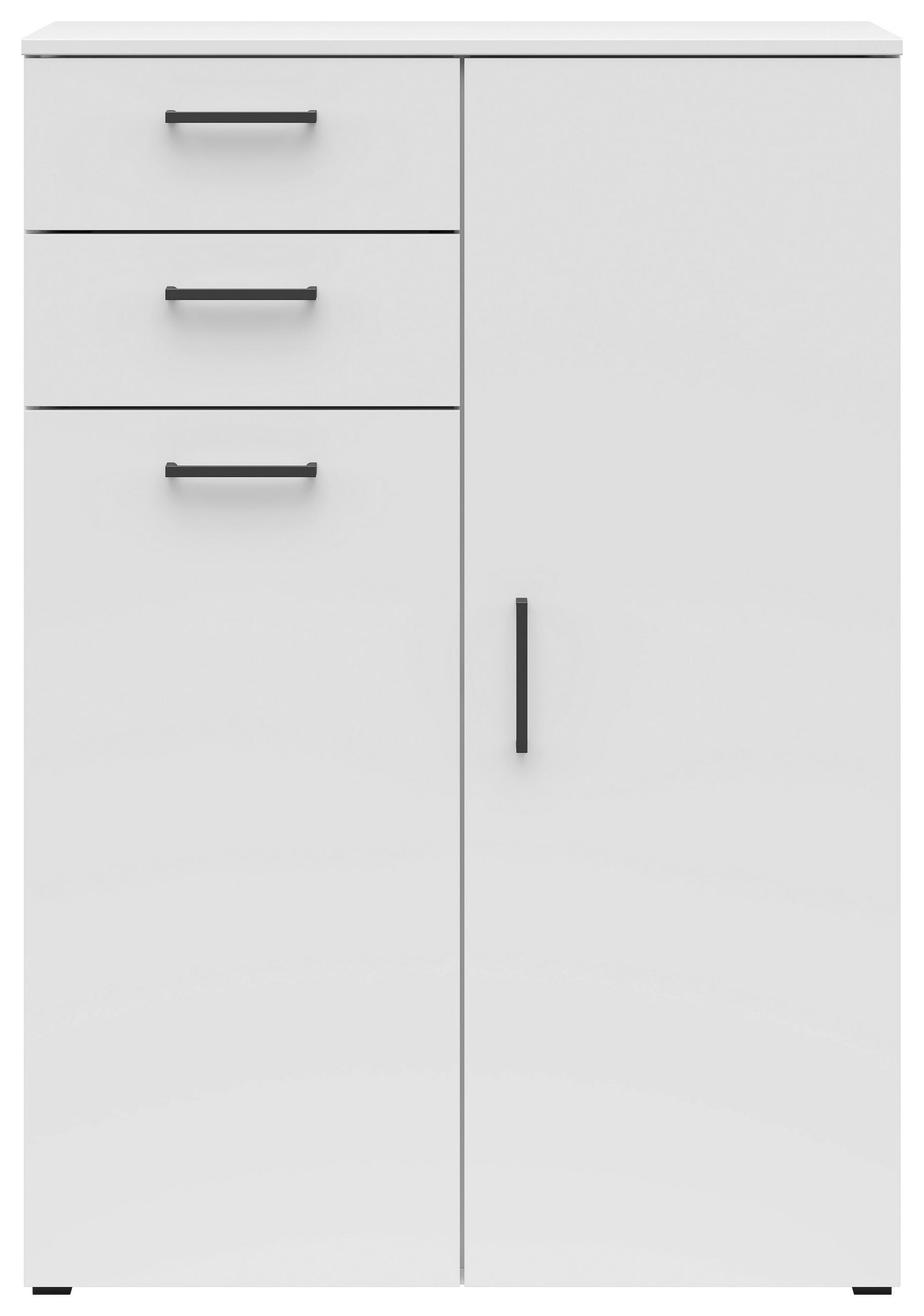 KOMMODE in 80/115/40 cm - Anthrazit/Schwarz, MODERN, Holzwerkstoff/Kunststoff (80/115/40cm) - Carryhome
