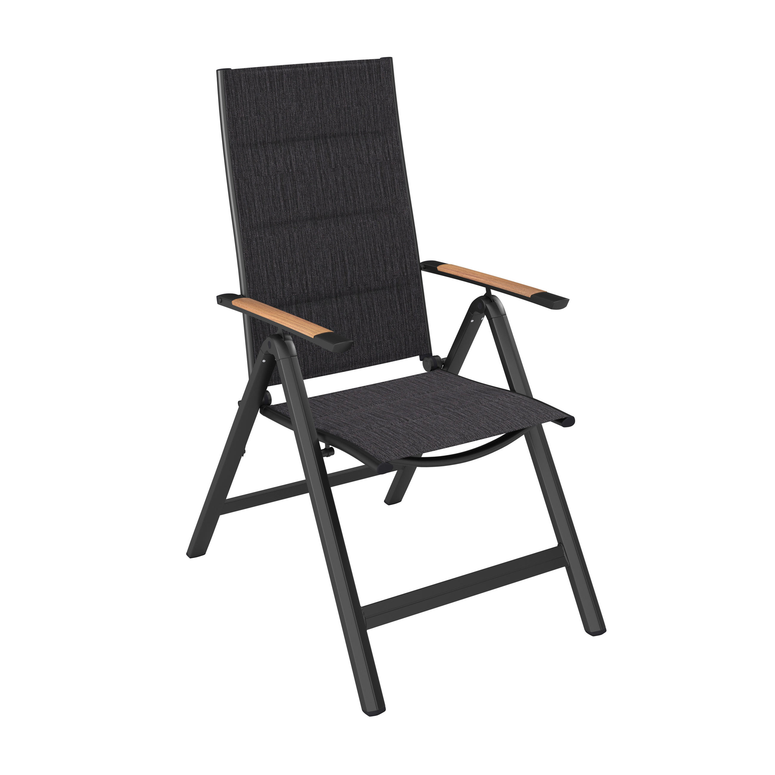 GARTENSESSEL Aluminium Naturfarben, Dunkelgrau  - Dunkelgrau/Naturfarben, MODERN, Textil/Metall (57/108/70cm) - Ambia Garden