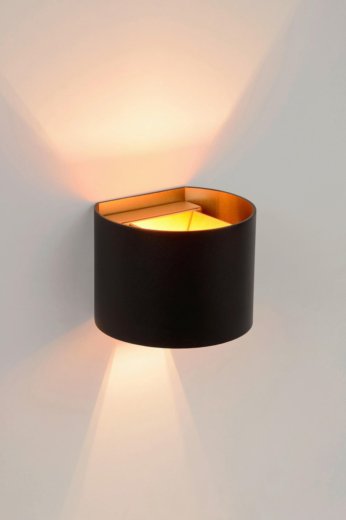 LED-WANDLEUCHTE Xio 11/13/9.7 cm   - Schwarz, Design, Metall (11/13/9.7cm) - Lucide