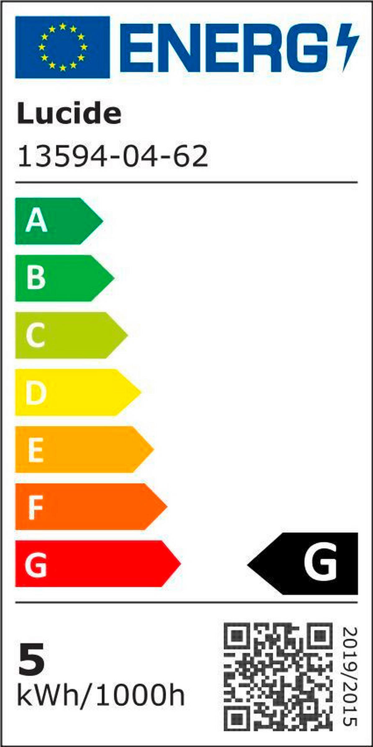 LED-TISCHLEUCHTE GISELA 16/16/17.5 cm  - Schwarz/Orange, Design, Glas (16/16/17.5cm) - Lucide