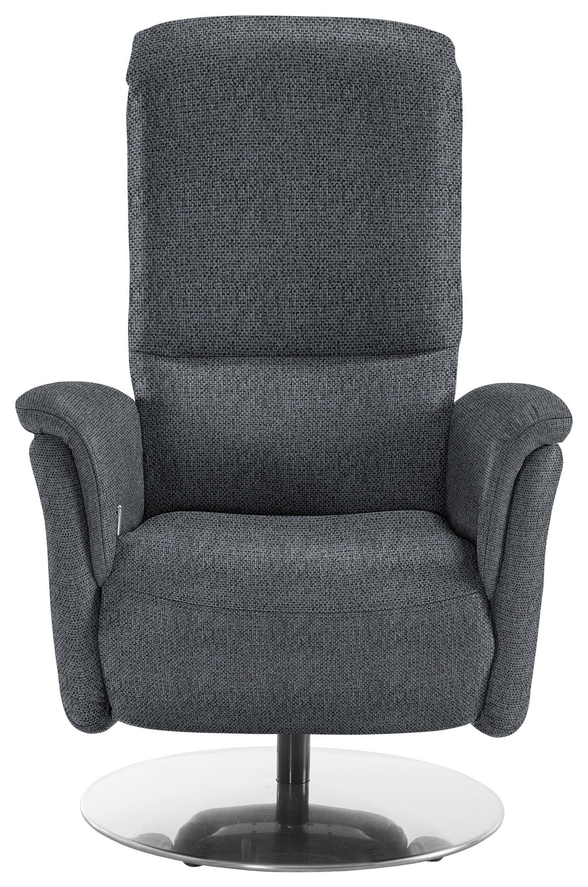 RELAXSESSEL Textil Anthrazit  - Edelstahlfarben/Anthrazit, Konventionell, Textil/Metall (79/112/94cm) - Beldomo Premium