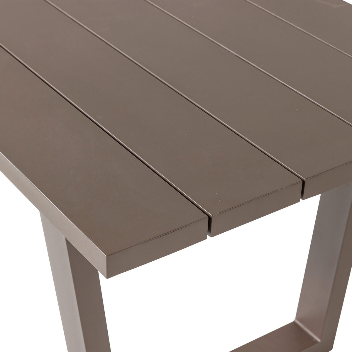GARTENTISCH 240/87/75 cm Metall rechteckig  - Braun, MODERN, Metall (240/87/75cm) - Livetastic