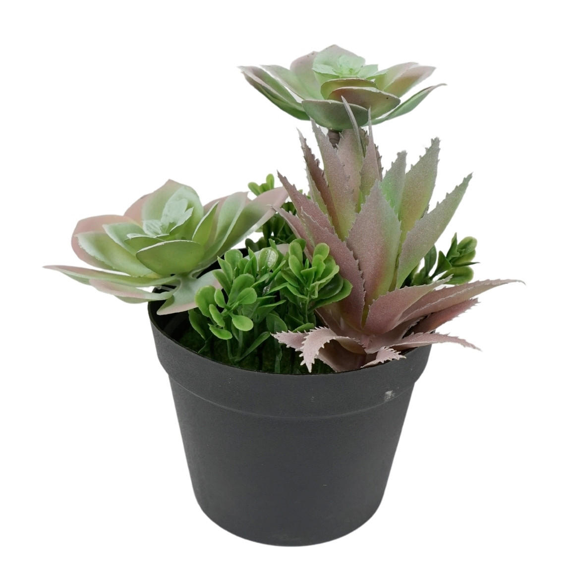VEŠTAČKI CVET - zelena/crna, Osnovno, plastika (11,5/11,5/18cm)