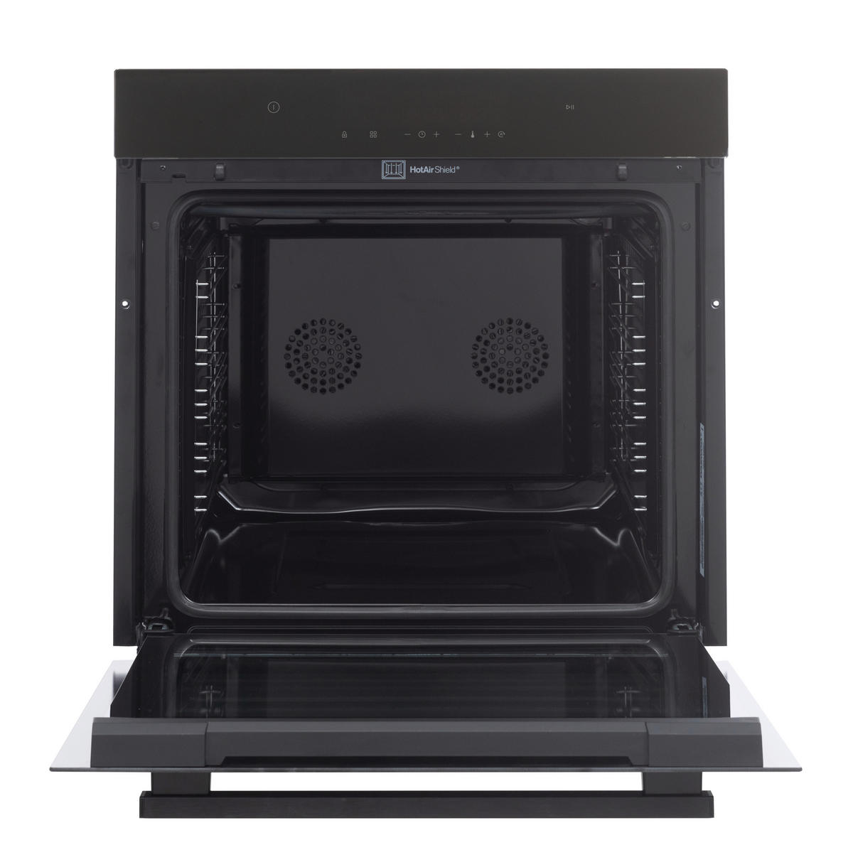 EINBAUBACKOFEN  - Schwarz, Basics, Glas/Metall (59,5/59.5/57.5cm) - Daewoo