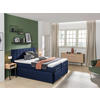 BOXSPRINGBETT 160/200 cm  in Dunkelblau  - Schwarz/Dunkelblau, Konventionell, Holz/Holzwerkstoff (160/200cm) - Moderano