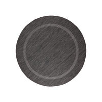 FLACHWEBETEPPICH 200 cm Relax Schwarz rund  - Schwarz, Basics, Textil (200cm) - Ayyildiz 