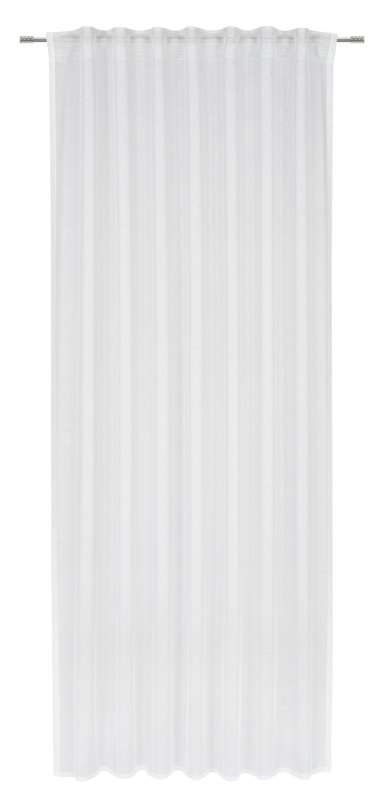 HOTOVÝ ZÁVĚS, průhledné, 140/245 cm - bílá, Basics, textil (140/245cm) - Esposa