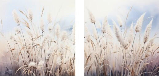 GLASBILD Pflanzen  - Naturfarben, Basics, Glas (20/40/1,40cm) - Euroart