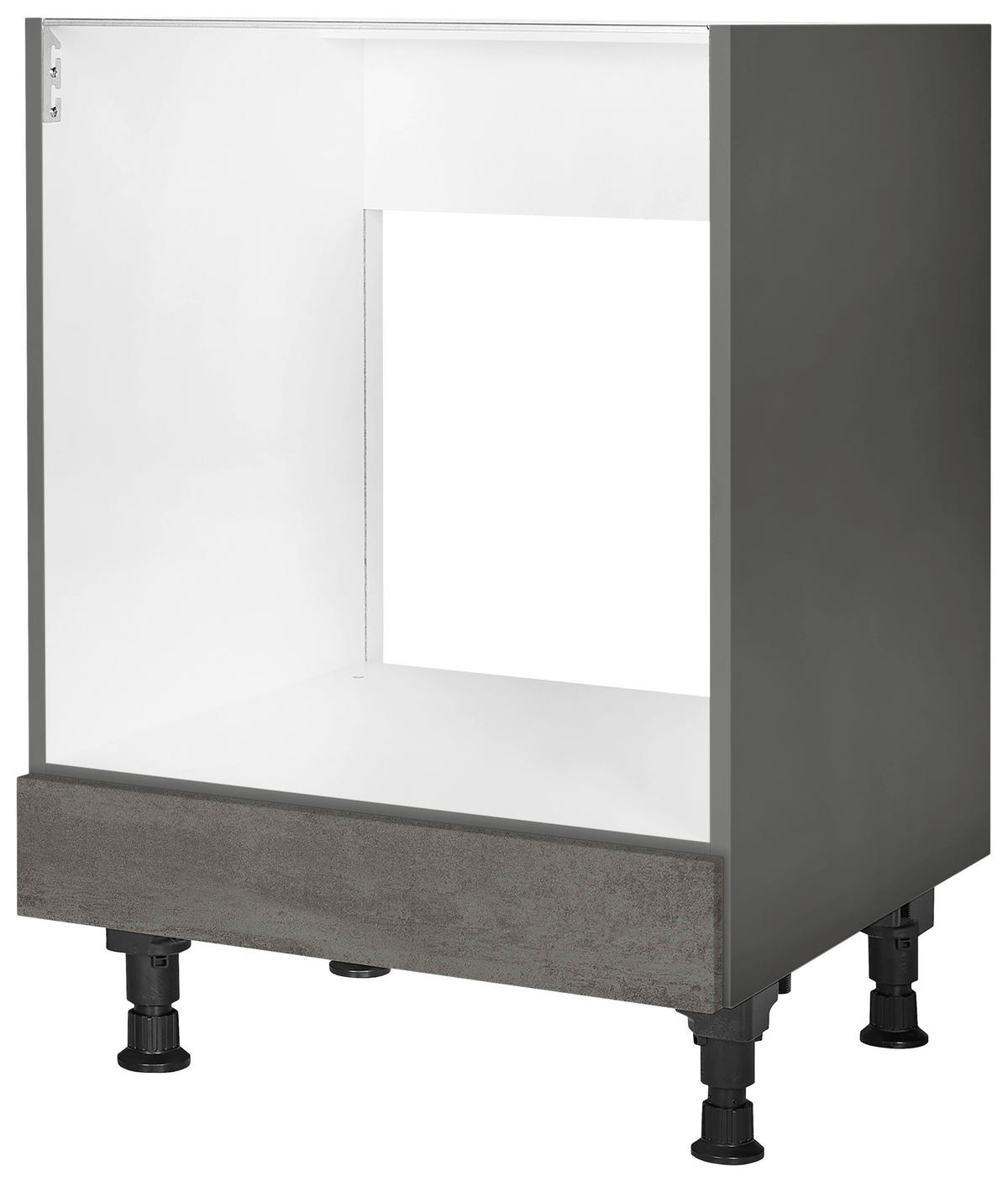 HERDUMBAUSCHRANK 60/87/56 cm  in Schieferfarben  - Schieferfarben, MODERN, Holzwerkstoff (60/87/56cm) - Nobilia