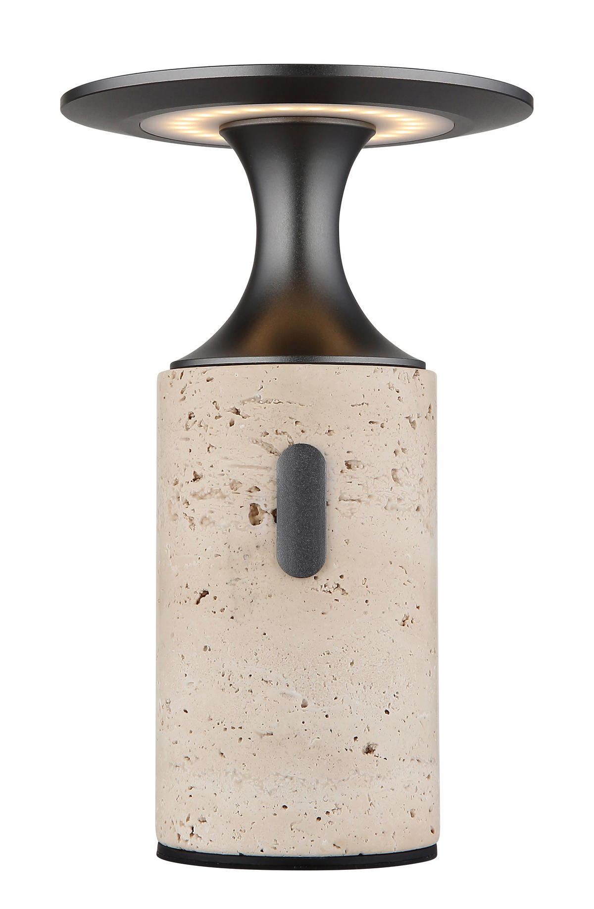 PORTABEL LAMPA TRAVERTIN 12/18,8 cm   - vit/grafitfärgad, Design, metall/plast (12/18,8cm) - Globo