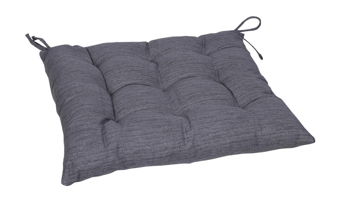 GARTENSITZKISSEN in Grau 40/40 cm  - Grau, Design, Textil (40/40cm)