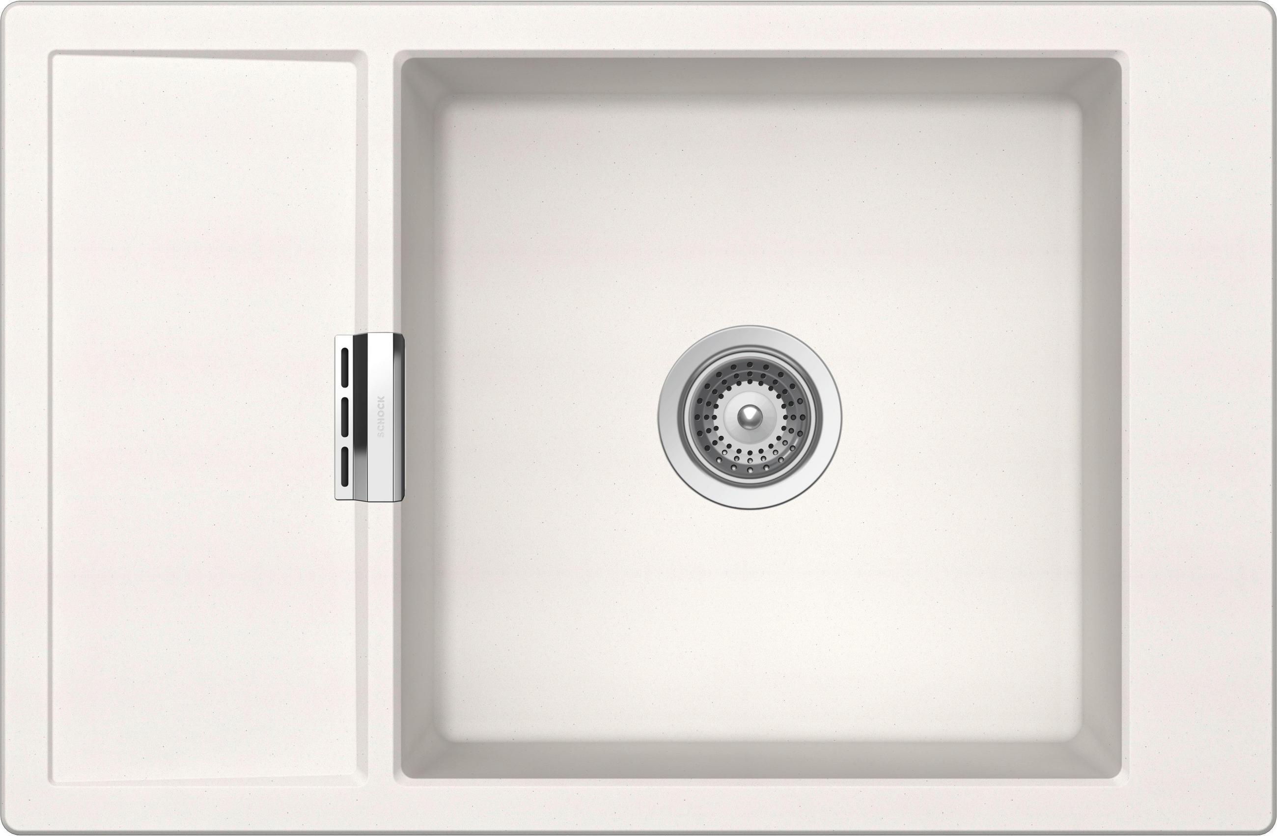 SPÜLE MONO D-100XS-U / MOND100XSUPOL  - Weiß, Basics, Stein (78/51cm) - Schock