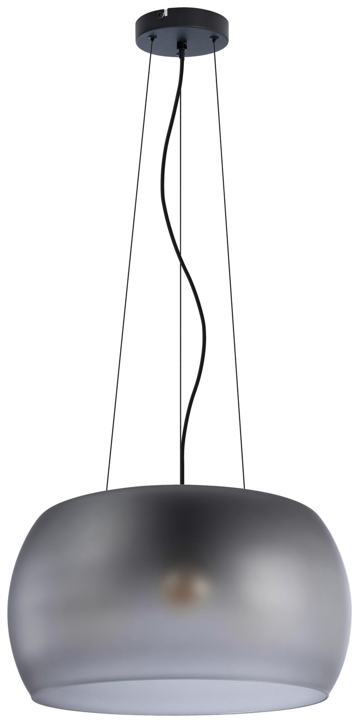 HÄNGELEUCHTE 40/120 cm  - Grau, Trend, Glas/Metall (40/120cm) - Collet's Monde