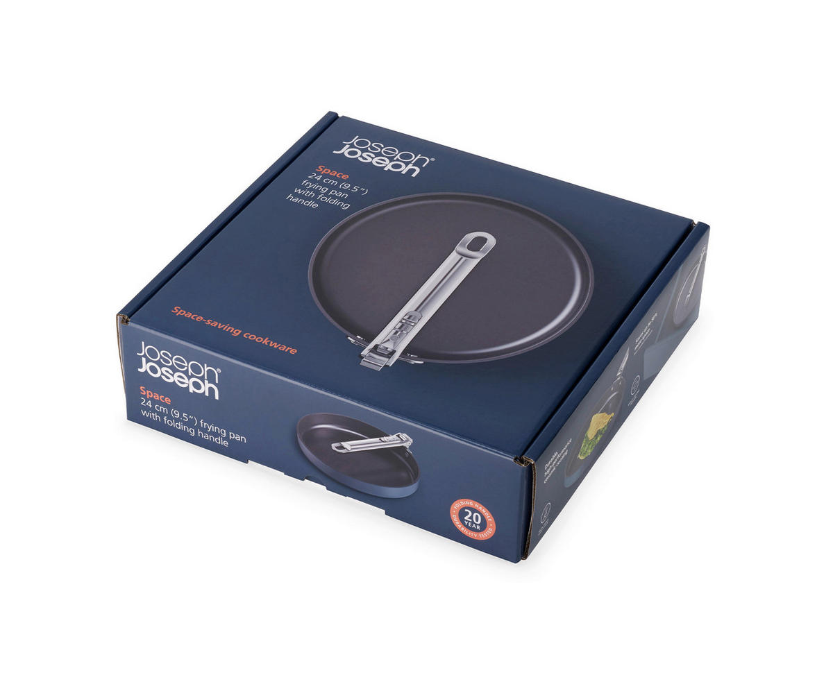 BRATPFANNE Space Keramikbeschichtung  - Blau, Basics, Glas/Metall (24/9,06cm) - Joseph Joseph