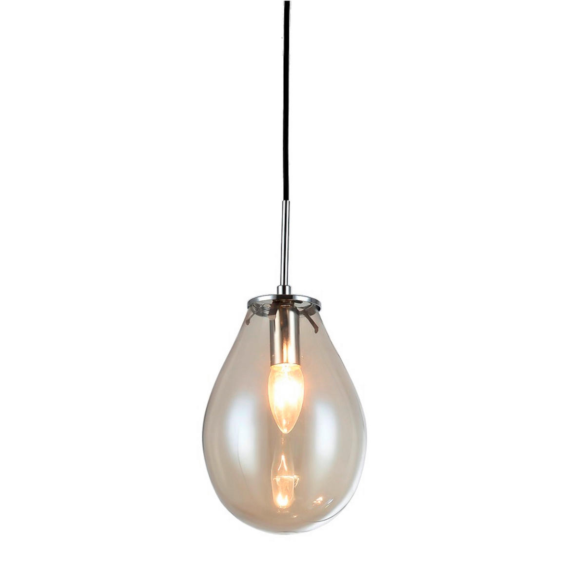 HÄNGELEUCHTE Fondi 21,5/123 cm  - Transparent, KONVENTIONELL, Glas (21,5/123cm)