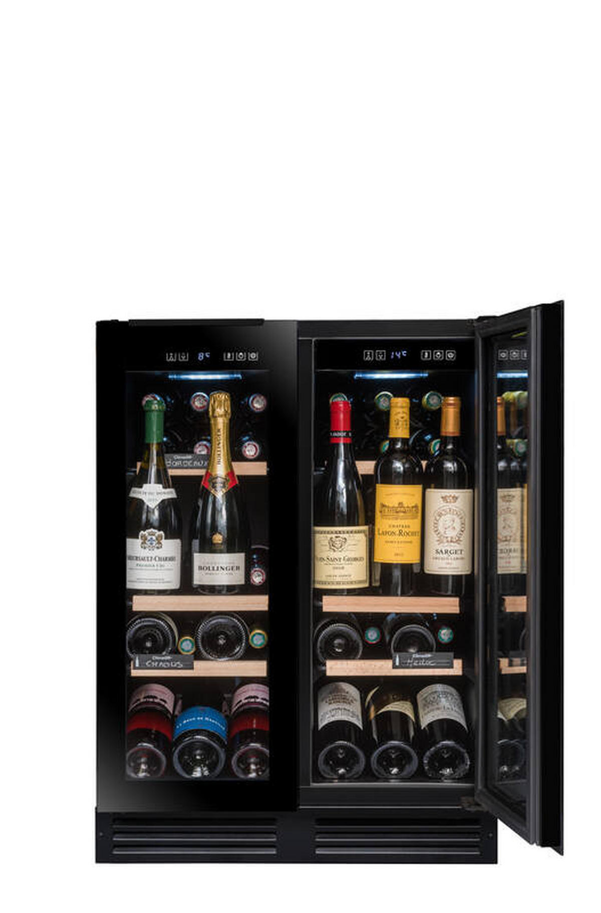 WEINKÜHLSCHRANK AVU49DPB1  - Basics, Glas/Holz (59,5/81,7/57,4cm)