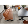 SITZBANK 220/87/70-86 cm  in Schwarz, Cognac  - Cognac/Schwarz, KONVENTIONELL, Textil/Metall (220/87/70-86cm) - Moderano