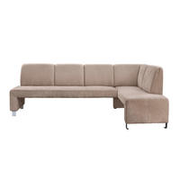KLUPA KUTNA  bež  drvo, tekstil, drvni materijal      - srebrne boje/bež, Moderno, drvni materijal/drvo (243/158cm) - Livetastic