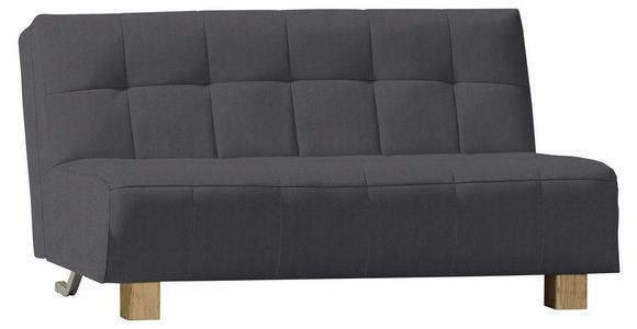 SCHLAFSOFA Grau - Naturfarben/Grau, Design, Holz/Textil (165/92/102cm) - Novel