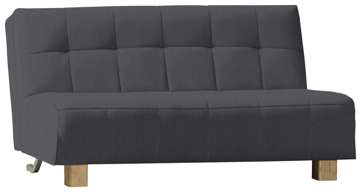 SCHLAFSOFA in Grau  - Naturfarben/Grau, Design, Holz/Textil (165/92/102cm) - Novel
