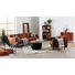 DREISITZER-SOFA Lederlook Braun - Schwarz/Braun, Design, Textil/Metall (277/85/86cm) - Ambia Home