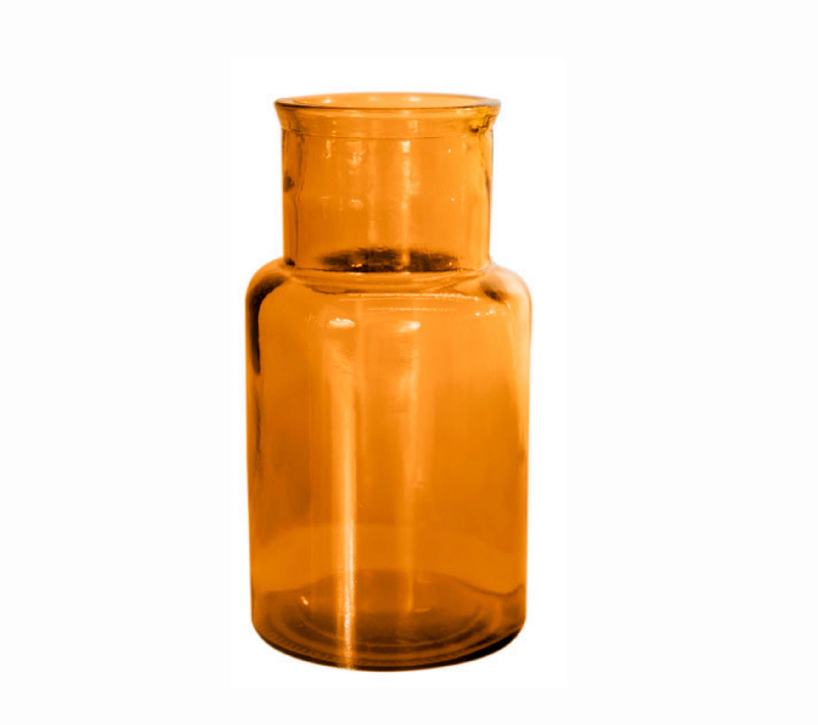 VÁZA  - sárga, Basics, üveg (28cm)