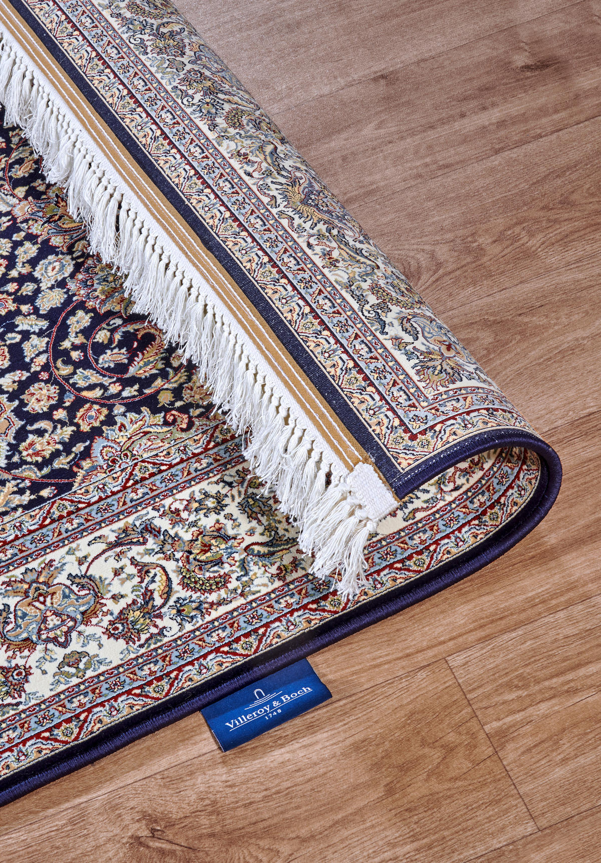 FLACHWEBETEPPICH 155/235 cm Kollektion 1870 Blau, Creme  - Blau/Creme, Design, Kunststoff/Textil (155/235cm) - Villeroy & Boch