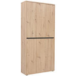 SCHUHSCHRANK  in 100/210/34 cm  - Eichefarben, KONVENTIONELL, Holzwerkstoff (100/210/34cm) - Xora