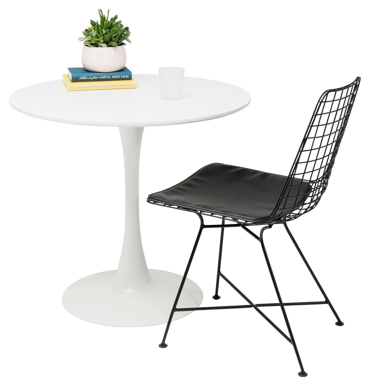 ESSTISCH in Holzwerkstoff 80/80/74 cm  - Weiß, Design, Holzwerkstoff/Metall (80/80/74cm) - Kare-Design