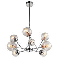 PENDELLEUCHTE 75/70 cm  - Chromfarben, Design, Metall (75/70cm)