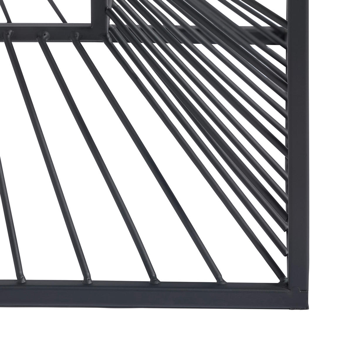 BEISTELLTISCH 40/40/40 cm Schwarz quadratisch  - Schwarz, Trend, Glas/Metall (40/40/40cm) - Xora