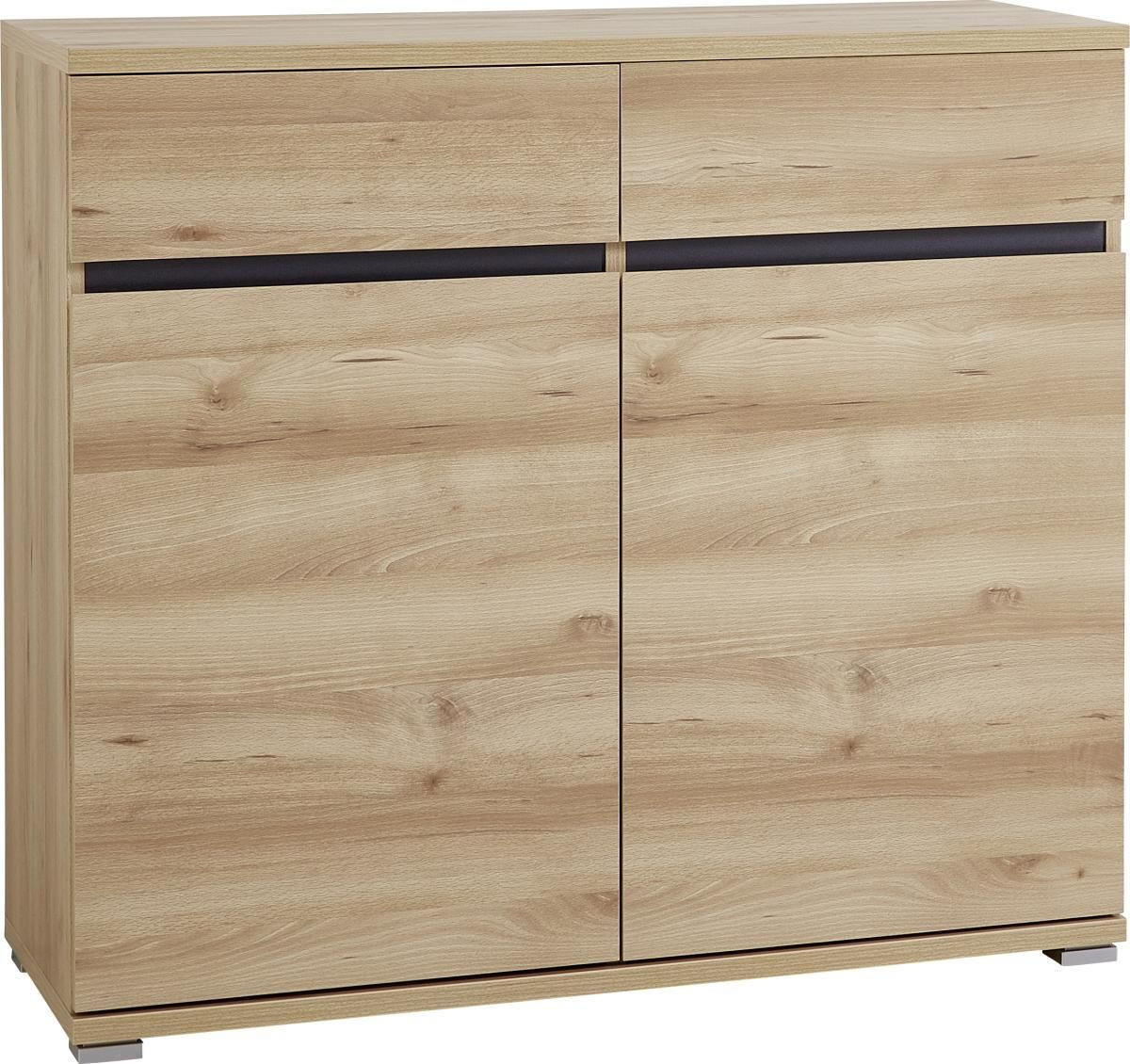 KOMMODE 96/88/40 cm  in Buchefarben  - Silberfarben/Buchefarben, Basics, Holzwerkstoff/Kunststoff (96/88/40cm) - Carryhome