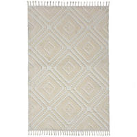 HOCHFLORTEPPICH 200/300 cm Diomara Elfenbein rechteckig  - Elfenbein, Basics, Kunststoff/Textil (200/300cm) - Flair Rugs