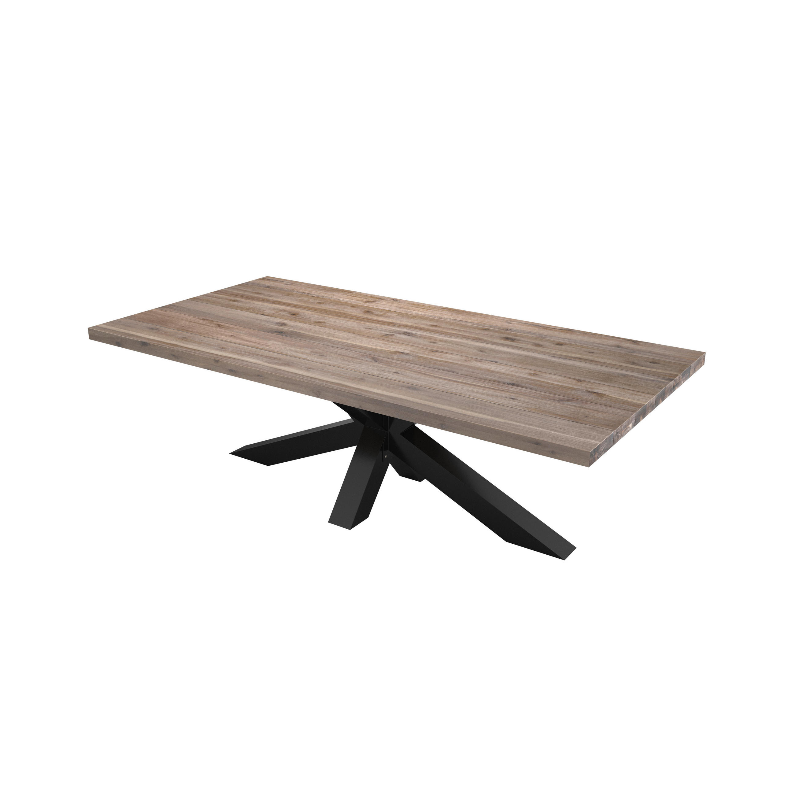STOL VRTNI boje bagrema drvo - boje bagrema/crna, Moderno, drvo (200/100/76cm) - Ambia Garden