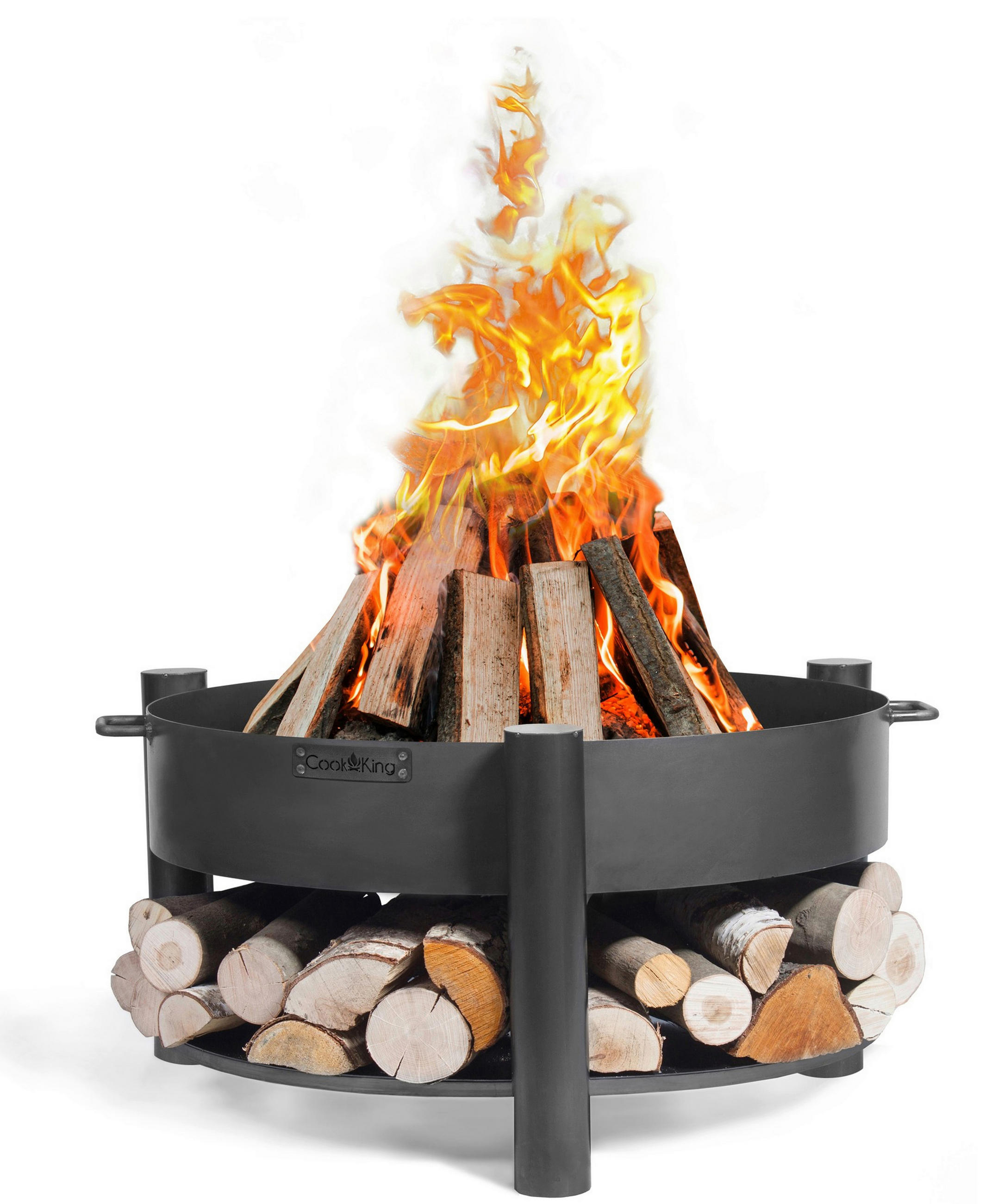 FEUERSCHALE  - Schwarz, Basics, Metall (88/45cm)