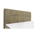 BOXSPRINGBETT 160/200 cm,  in Cappuccino, Topper, H3 + H3 = fest  - Schwarz/Cappuccino, Design, Textil/Metall (160/200cm) - Esposa
