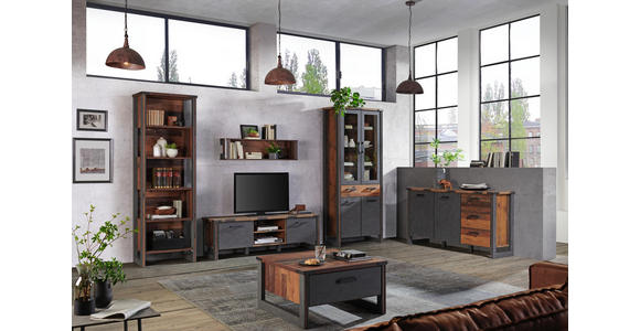 SIDEBOARD 168/88/42 cm - Anthrazit/Grau, KONVENTIONELL, Holzwerkstoff/Kunststoff (168/88/42cm) - Hom`in